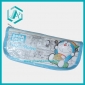 School blue cartoon pencil case with lovely DORA EMON designs suitable for kids studying  stationery