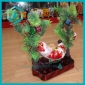 Wholesale Clean-Cut Christmas Gifts with a Santa Clause Sleeping between Two Christmas Trees
