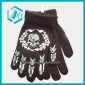 New design and cool wool matetial men's gloves with a skeleton pattern