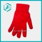 Wholesale Fahionable pure red acrylic girls' gloves beautiful good gift made in China