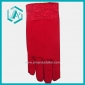 Wholesale Laydies cloth and wool lace nap gloves with pure color fashion design