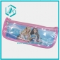 Wholesale Lovely Pink PU Leather Zipper Pencil Case with Hanna Printed