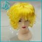 Wholesale Fashion cool hairpiece yellow short hair wig with different colors