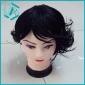 Wholesale 2010 good and nice wig black color hairpiece made of K material
