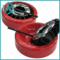 2010 new red round shape portable metal ashtray