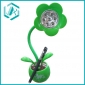 Wholesale Nice flower pattern green portable flexible sunlight desk lamp LED light