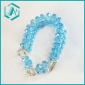 Wholesale Fashion Blue Transparent Crystal Bracelet With Fashionable Accessories Jewelry