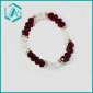 New Design Mixed Red Transparent and Silver Piece Crystal Bracelet