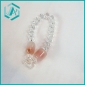 Nice-looking Transparent Crystal Bracelet with two Jewelry For Girls