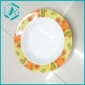 Promotional Plastic Top Quality Dish with Colour Round Printed/serving trays