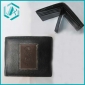 Wholesale PU man wallet, black, Tri-Fold, fashion design, 11*9cm, stock purse