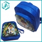 Wholesale lovely style blue children schoolbag with cartoon print/190D/13.1Inches