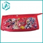Wholesale Latest two zippers cartoon red cloth pencil case pencil bag