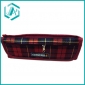 Wholesale Fashion design two zippers cloth pencil case pencil bag