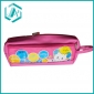 2010 fabric cartoon two zippers pencil case pencil bag