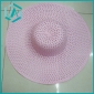Wholesale pink fashion style lady's paper straw hat with ostiole