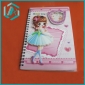 Wholesale girls' popular pink daily notebook