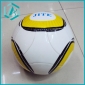 PVC leather white and yellow football, soccer ball, 400g