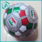 PVC handsewn leather footbal, soccer ball, four colours mixed, stock football