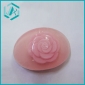 oval-shaped pink rose fruit glycerine soap in promotion