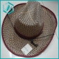 Wholesale men's pure hand-made classical style cowboy straw hat/83100041