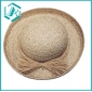 lady's fashionable design raffia straw hat with straw bow lateral