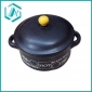 Black home useful kitchen daily ceramic pot