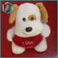 Wholesale Kids preferred super Lovely PP cotton plush white dog toys, 15cm