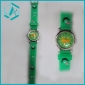 Wholesale Popular Children's silcon cartoon green watch with dolls mixed packing
