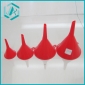 Wholesale plastic 4 sizes big red practical funnel with cute design in promotion