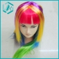 Wholesale fashion colorful medium staright Women's Cosplay Party Wig