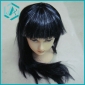 Wholesale Black Straight  Medium Long Cosplay Party Wig Wigs