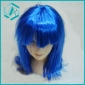 Wholesale Blue Straight Medium Long Cosplay Party Wig Wigs
