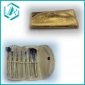 Wholesale 7 pcs set golden color natural fashionable cosmetic brush on sale