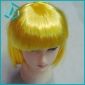 Wholesale Medium LONG Bang Bright Yellow Party COSPLAY hair wig wigs