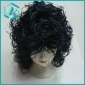 Wholesale Black Long Hairpiece Full Curly Wigs New Party Hair Piece