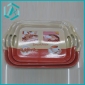 Wholesale Colorful melamine material servicing trays for home use, three different sizes