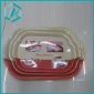 Wholesale long rectangular style melamine servicing trays for home use, different size a set