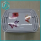 Wholesale Square rectangular shape servicing trays for home use, melamine material