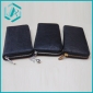 Fashion New black Mens Bi-fold soft leather Wallet zip around
