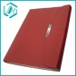 Wholesale red artificial leather cover paper Business Notebook