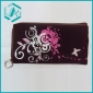 Wholesale New flower printed black cloth mobile phone bag