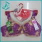 Wholesale Spandex and  Cotton material lady's bra, Anti-Bacterial models with purple color