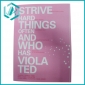 Wholesale good-looking pink notebook with english words