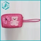 Wholesale PVC red flower printed mobile phone bag