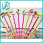 Wholesale student daily use solid animal face wooden pencil