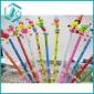 Wholesale hot sell school stationery animal face wooden pencil