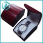 Wholesale New fashion dark red PU and paper material watch case