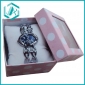 Wholesale New fashion pink color and white spot paper watch case