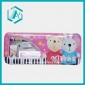Wholesale lovely pink cartoon design pencil box stationery set